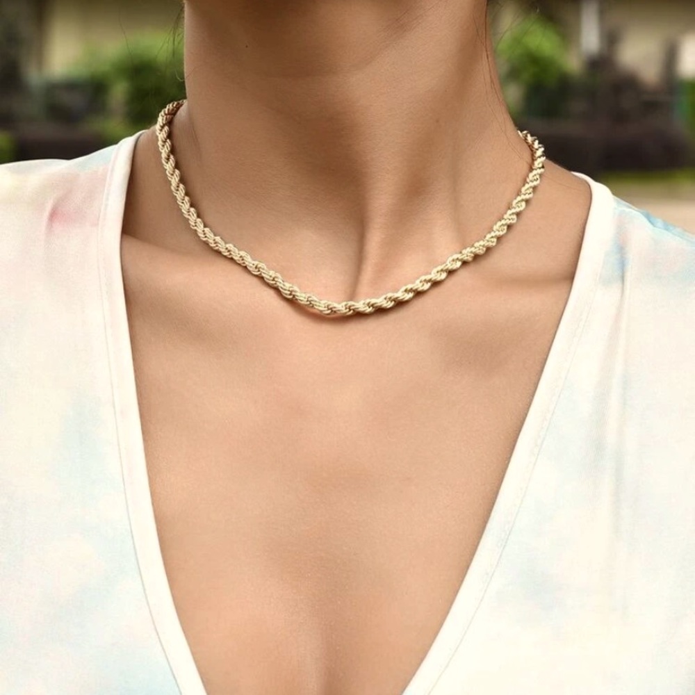 Gold Rope Necklace